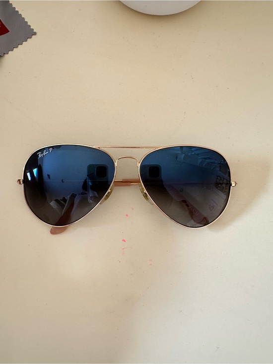 Ray-Ban Accessories - Ray-Ban Aviator Sunglasses Rose Gold Blue Gradient Lens + Case